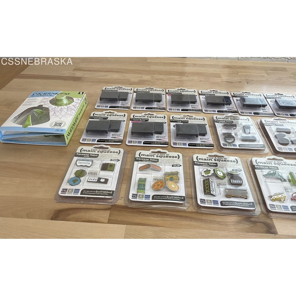 WRMK Crop-A-Dile III Main Squeeze Plates Tabs Inkadinkado Stamping Gear Lot - Picture 9 of 11